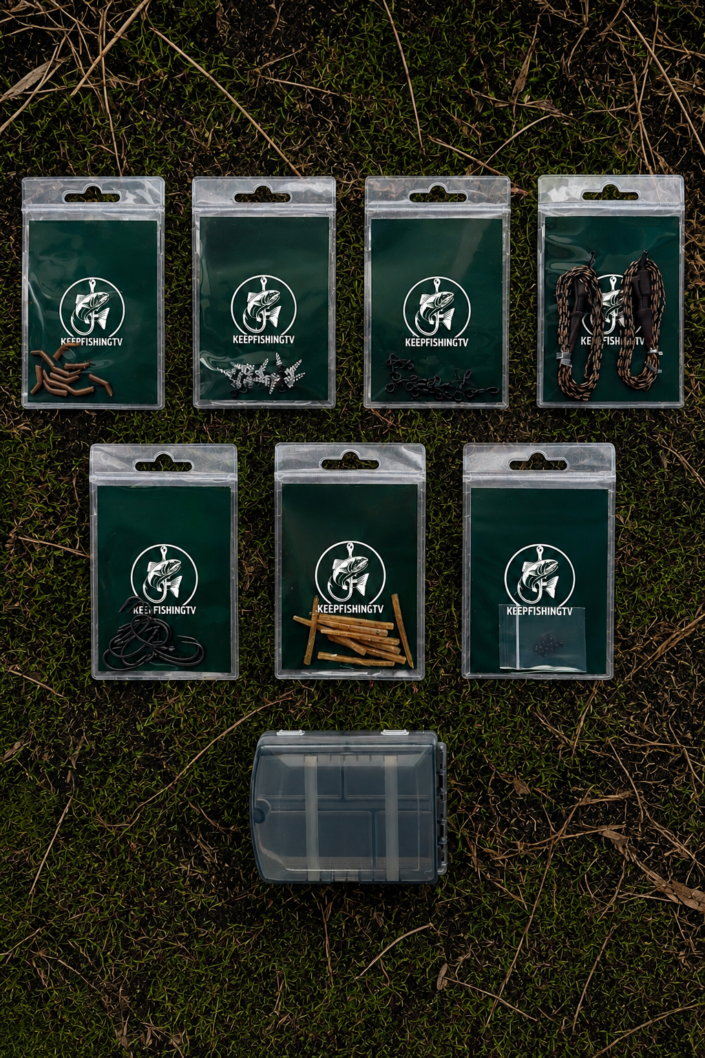 Ronnie Rig Set - 63 Teile - Karpfenangeln