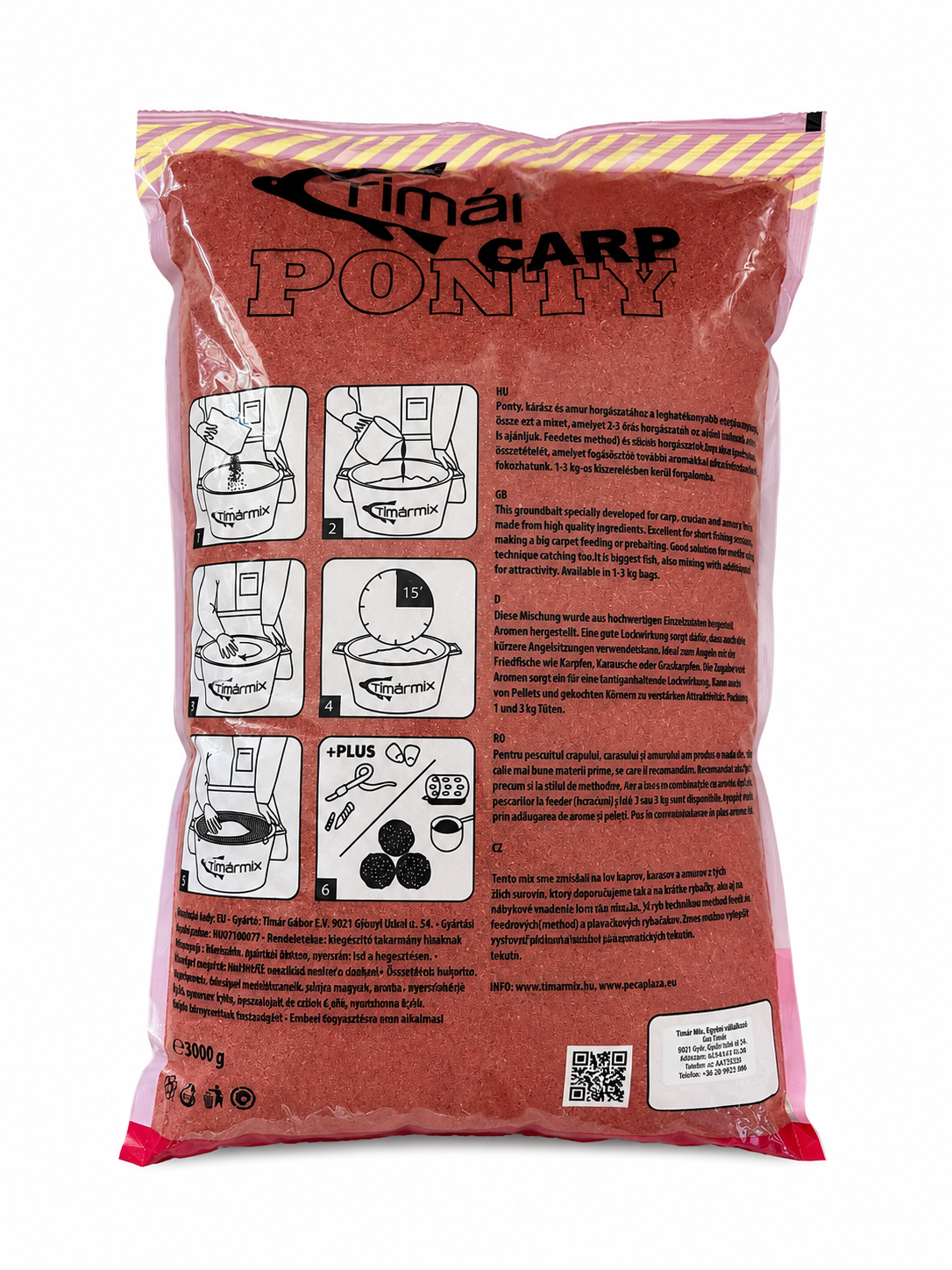 Trockenmix für Karpfen mit Pellets 3KG - Rot