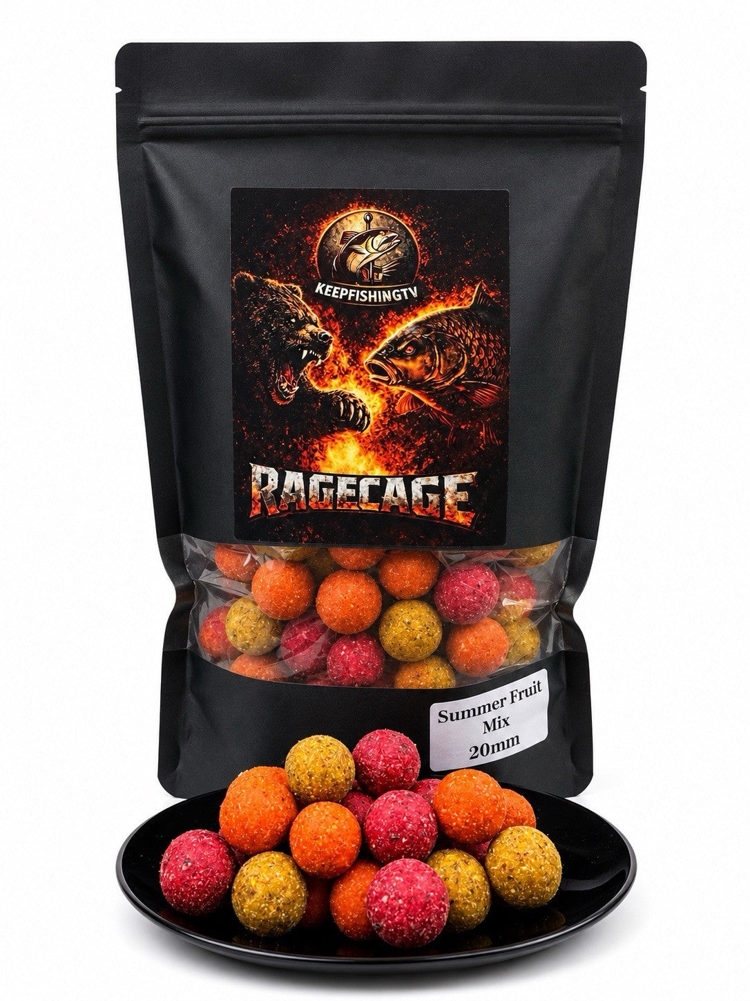 2 KG Premium Boilies 20mm | Fruchtig & Fischig Karpfen Angeln Köder Fisch Angel