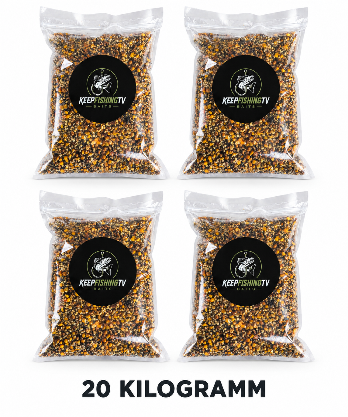 20KG Partikelmix | Hanf Tigernuss Mais - Karpfenangeln