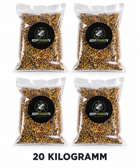 20KG Partikelmix | Hanf Tigernuss Mais - Karpfenangeln