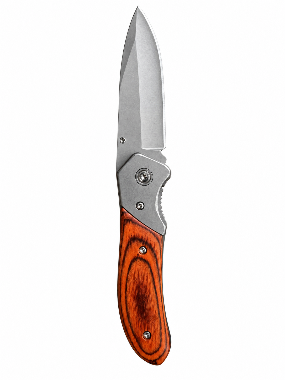 MIL-TEC® Klappmesser mit Holzgriff – Robustes Taschenmesser mit Edelstahlklinge