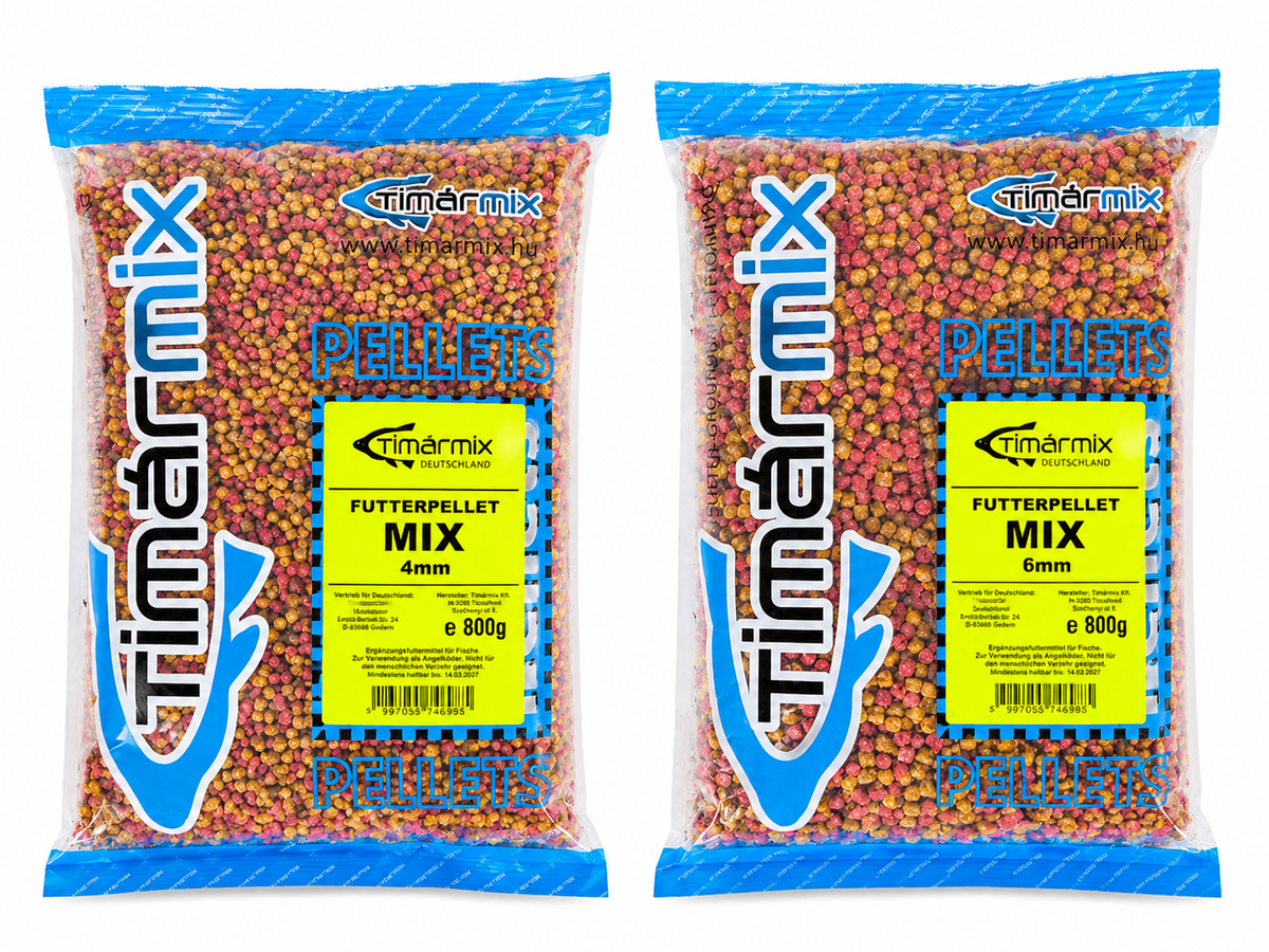 Futterpellets Big Fish 6mm & 4mm 800G | Karpfenangeln - Method Feeder
