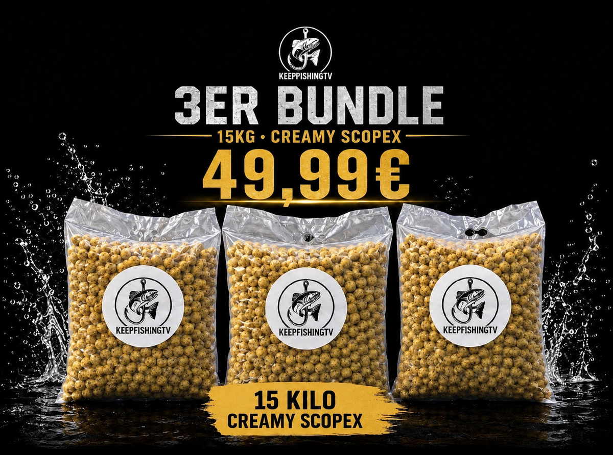 15kg Creamy Scopex Boilies Bundle 20mm | Karpfenfutter Karpfen Angel Fisch Carp