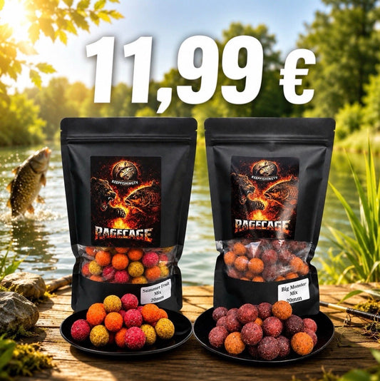 2 KG Premium Boilies 20mm | Fruchtig & Fischig Karpfen Angeln Köder Fisch Angel