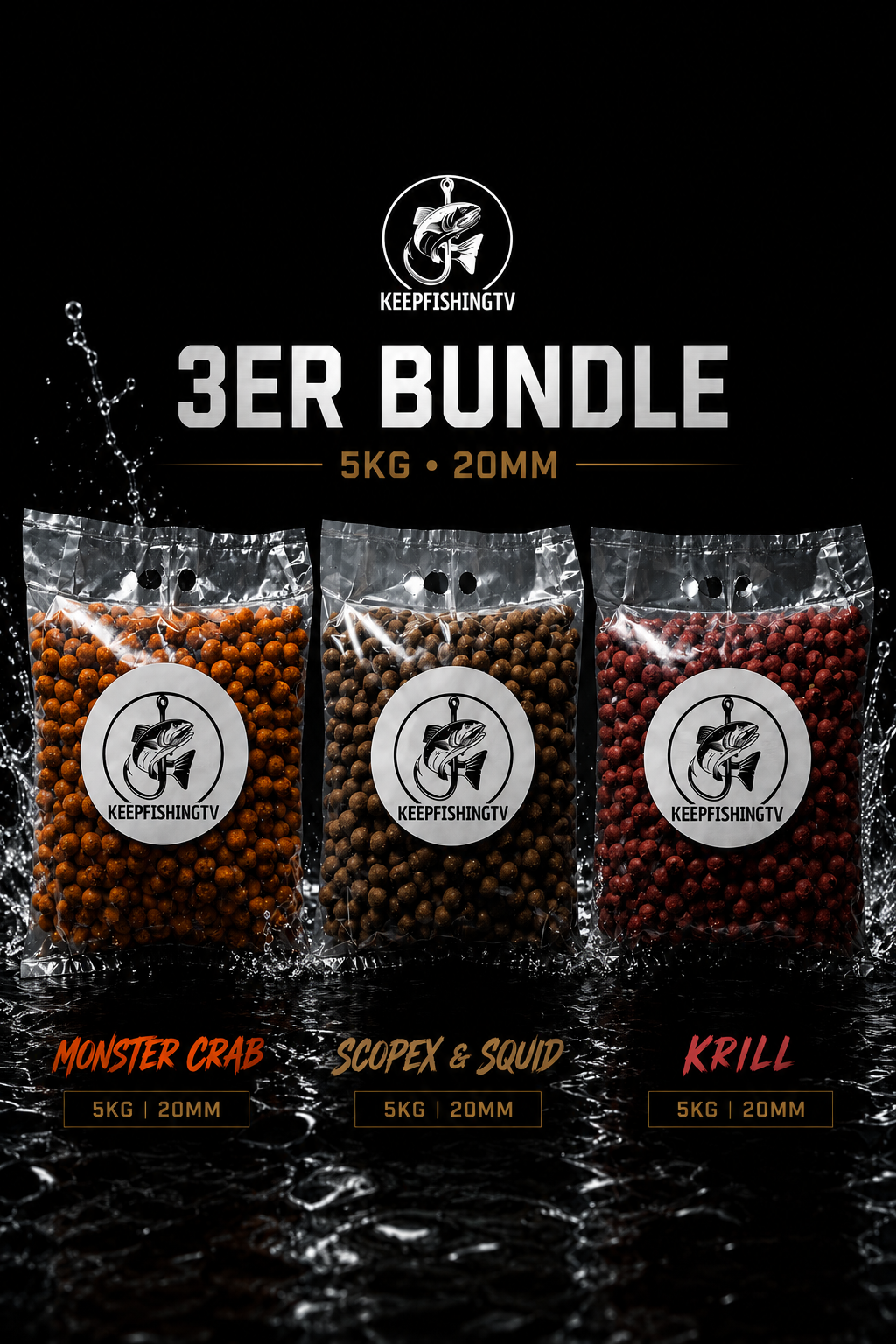 15kg Boilie Bundle FISHBOMB | 20mm