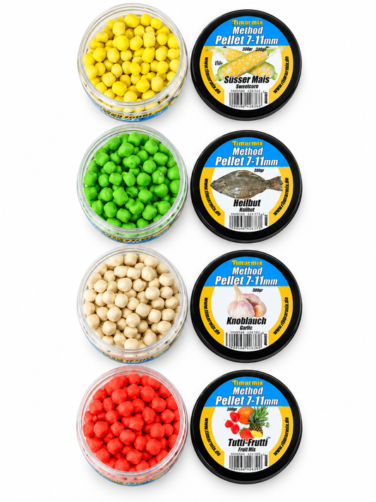 Method Feeder Pellets 7-11mm Mix | 4 Sorten Friedfisch